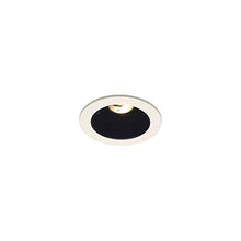 Load image into Gallery viewer, Juno Lighting 447B-WH 4-Inch Adjustable Cone Recessed Trim, Black Alzak with White Trim
