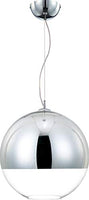 Eurofase 20455-019 Chromos Hand Blown Glass Globe Pendant Light, 1-Light 60 Watt, 16