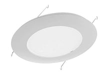 Load image into Gallery viewer, Nicor Lighting 6 Inch White Recessed Shower Trim With Albalite Lens (17505)
