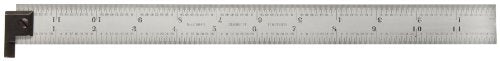 Starrett CH604R-12 Spring-Tempered Steel Rules with Inch Graduations, 4R Style Graduations, 12
