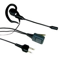 Two Way Radios Mini-Boom Microphone Headset for ADI/Icom/Standard/Yeasu Two-Way Radios and Cobra/Motorola FRS Series Family Radios w/Top Mounted Plugs