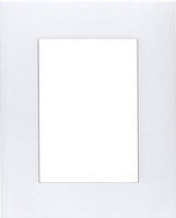 Pack of 5 18x24 White Mats with White Core Bevel Cut for 12x18 Pictures