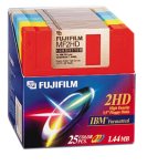 Load image into Gallery viewer, Fujifilm 3.5in. High Density Floppy Disk - IBM Formatted (25-Pack, Assorted Colors) (Discontinued by Manufacturer)
