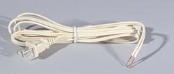 B&P Lamp Ivory Lamp Cord, 8 Foot Long SPT-2 Wire, UL Listed