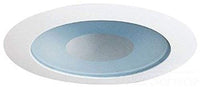 Juno Lighting 12W-WH 4 Inch 12 Series Perimeter Frosted Lens Shower Trim With Clear Center Round White