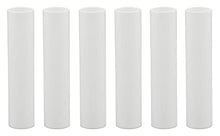 Load image into Gallery viewer, Creative Hobbies 1751 - Set of 6, 4 Inch Tall White Plastic Candle Covers Sleeves Chandelier Socket Covers ~Candelabra Base
