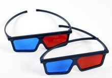 Load image into Gallery viewer, Plastic Folding Frame Anaglyph Glasses - red &amp; MONITOR blue (Pack of 4)
