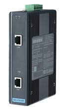 Ethernet Modules Industrial GbE PoE+ Injector, Power Input:24Vdc, -40 75C