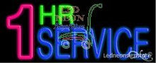 Load image into Gallery viewer, &quot;1 HR Service&quot; Neon Sign
