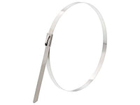 12 Inch Standard 316 Stainless Steel Cable Tie - 100 Pack