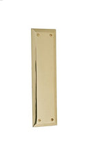 Load image into Gallery viewer, BRASS Accents A07-P5400-605 Quaker Push Plate, 3&quot; x 12&quot;, Polished Brass
