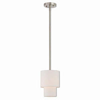 Livex Lighting 51040-91 Mini Pendant, Medium, Brushed Nickel