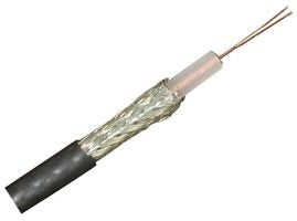 Coaxial Cable, Black, 23 AWG, 0.27 mm, Solid, 1000 ft, 304.8 m