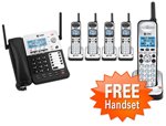 Load image into Gallery viewer, AT&amp;T SB67138 + (3) SB67108 with Free SB67108 Handset 6 Handset Corded / Cordless Phone (4 Line)
