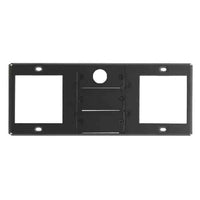 Kramer TBUS-6 Insertion Plate for 2 Power 220VAC Includes 2 T6F-23 Electric Silver Blind Tops, Black