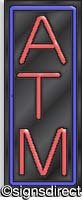 Load image into Gallery viewer, &quot;ATM&quot; Neon Sign : 472, Background Material=Clear Plexiglass
