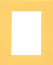 Load image into Gallery viewer, Pack of (2) 20x24 Acid Free White Core Picture Mats Cut for 16x20 Pictures in Yellow
