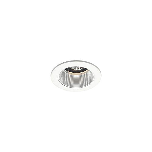 Juno Lighting 444 W Wh Halogen Adjustable Recessed Baffle With White Trim, 50 Watts, 4 Inch