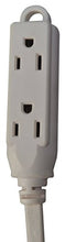 Load image into Gallery viewer, Fire Shield 16/3 Extension Power Cord w/ Advanced Safety LCDI, 8-Foot, White

