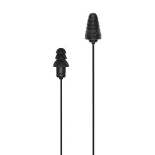 Load image into Gallery viewer, Plugfones Liberate 2.0 Wireless Bluetooth In-Ear Earplug Earbuds- Noise Reduction Headphones with Noise Isolating Mic and Controls (Black &amp; Gray)
