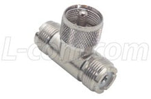 Load image into Gallery viewer, &quot;Coaxial T Adapter, UHF Female / Male / Female&quot;
