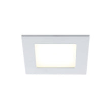 Load image into Gallery viewer, Bazz Slim Square Integrated LED Recessed Light Fixture Kit, Warm Dimming, Damp Location, Energy Efficient, Easy Installation, 4-in Brushed Chrome
