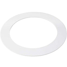 Load image into Gallery viewer, 5 Pack White Plastic Trim Ring for 8&quot; Inch Recessed Can Down Light Oversized Lighting Fixture
