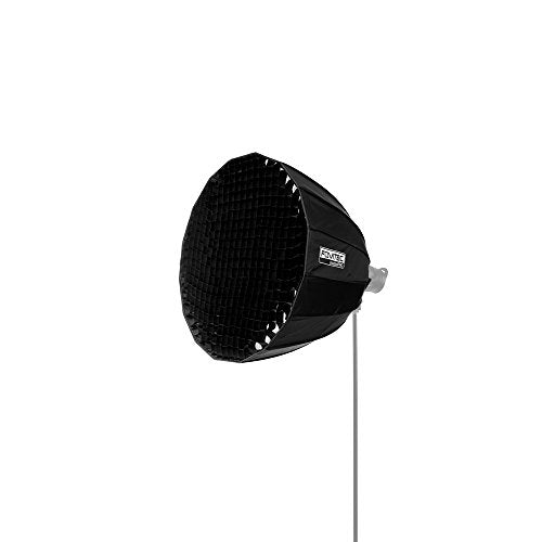 Fovitec - 1x 47 inch Deep Parabolic Softbox w/Grid Included - [Bowens Mount][Easy Assembly][Large Light Source][Diffusers]