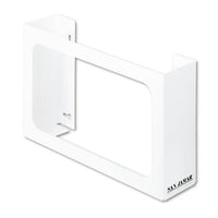 White Enamel Disposable Glove Dispenser, Three-Box, 18w x 3 3/4d x 10h