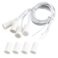 uxcell N.O. Recessed Wired Security Window Door Contact Sensor Alarm Magnetic Reed Switch White RC-33