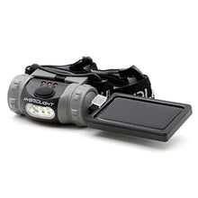 Load image into Gallery viewer, HYBRIDLIGHT Solar / Rechargeable 75 Lumen LED Head Lamp with Detachable Compact Solar Panel. Solar Panel Charges Indoors or Out. Quick Charge with Included USB Cable
