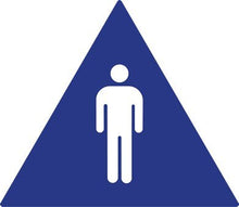 Load image into Gallery viewer, ADA Compliant Mens Restroom Door Signs with Male Symbol - 12x12
