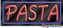 Load image into Gallery viewer, &quot;Pasta&quot; Neon Sign : 393, Background Material=Black Plexiglass
