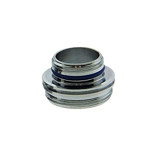 Neoperl 13 0490 5 Cache Adapter, Lead Free Brass Construction for Tiny Junior Size Cache, Male M18.5 x 1 Top Threads, Male 55/64