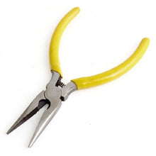 Load image into Gallery viewer, uxcell Plastic Coated Grip Needle Long Nose Pliers Hand Ware Tool, 130mm

