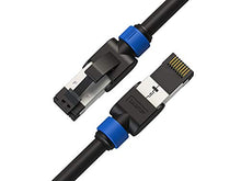 Load image into Gallery viewer, LINKUP - [Tested with Versiv CableAnalyzer] Cat7 Ethernet Cable -10 FT (2 Pack) 10G Double Shielded RJ45 S/FTP | Network Internet LAN Switch Router Game | High-Speed | 26AWG Black
