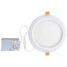 Load image into Gallery viewer, ZEEZ Lighting - 18W (OD 9&quot; / ID 8&quot;) Cool White LED Recessed Panel Down Light Bulb Slim Lamp Fixture w/Junction Box ETL Listed - 1 Pack
