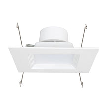 Load image into Gallery viewer, Maxxima 6 in. Dimmable Square LED Recessed Retrofit Downlight, 1150 Lumens, 90 CRI, Warm White 2700K, E26 Screw in Connection, 120 Watt Equivalent, Energy Star
