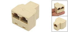 Load image into Gallery viewer, UbiGear 100 Pcs LOT 3-way Rj45 Splitter/y/t Network Cable Extender Plug Coupler Adapter
