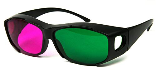 1 Pair of 3D Glasses - Magenta/Green Lenses