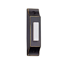 Load image into Gallery viewer, Craftmade BSCB-AZ Die-Cast Builder&#39;s Surface Mount Lighted Doorbell LED Push Button, Antique Bronze (3.75&quot;H x 0.93&quot;W)
