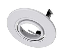 Load image into Gallery viewer, NICOR Lighting 3 inch White Recessed Gimbal Trim for MR16 Bulb (13007WH)
