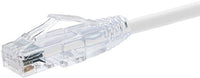 Unirise CS6-20F-WHT 20FT CAT6 White CLEARFIT Slim SNAGLESS 28AWG Patch Cable