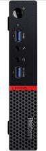 Load image into Gallery viewer, 2017 Lenovo ThinkCentre M700 Desktop PC (Tiny), Quad Core Intel Core i5-6400 2.7 GHz, 4GB DDR4 RAM, 128GB SSD, Windows 10, USB Mouse &amp; Keyboard (Black)
