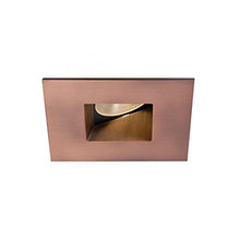 Load image into Gallery viewer, WAC Lighting HR2LEDT509PS835CB Tesla PRO 2&quot; LED Square 0-30 Degree Adjustable Trim with Light Engine 3500K Spot Beam, 15, Copper Bronze
