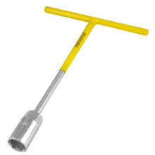 Load image into Gallery viewer, uxcell a12120300ux0778 19mm Hex Hexagon Socket Wrench Yellow Rubber T Handle Spanner Hand Tool
