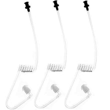 Load image into Gallery viewer, Replacement Coil Tube,Lsgoodcare Acoustic Air Tube Audio Tube with Earbuds Compatible for Motorola Kenwood Icom Midland Two Way Radio Walkie Talkie Ear Piece, Clear White, Pack of 3
