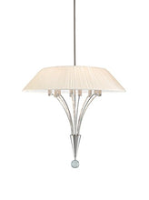 Load image into Gallery viewer, Sonneman 3195-35 Eight Light Pendant, 24&quot; W x 23&quot; H Canopy: 5&quot; Dia w/Hang Straight. Shade: 5&quot; H x 24&quot; D, Polished Nickel/Off-White
