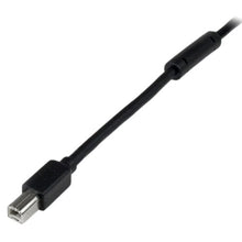 Load image into Gallery viewer, StarTech.com 20m / 65 ft Active USB 2.0 A to B Cable - Long 20 m USB Cable - 20m USB Printer Cable - 1x USB A (M), 1x USB B (M) - Black (USB2HAB65AC)
