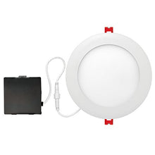 Load image into Gallery viewer, Globe Electric 6&quot; LED Integrated Ultra Slim Recessed Lighting Kit, 12 Watts, Energy Star, IC Rated, Dimmable, Wet Rated, Fixed Flood, White Finish, 90933
